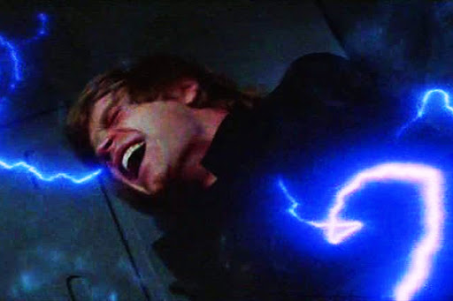 Luke Skywalker Force Lightning Scene