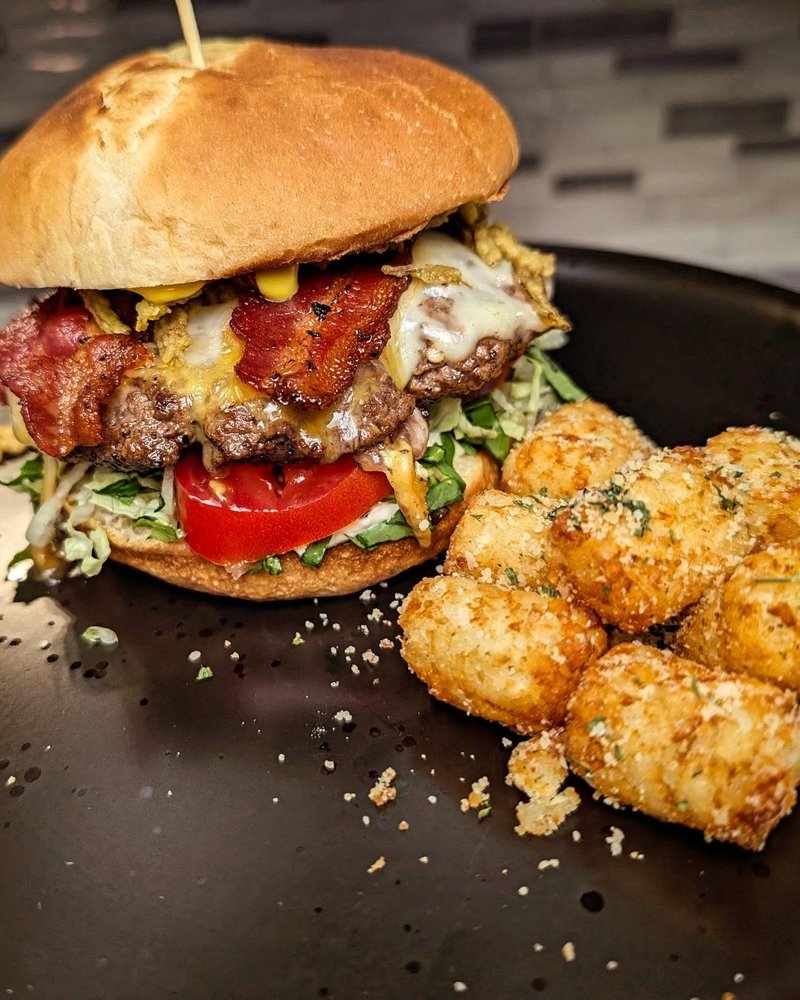 Total Meltdown Smash Burger - Recipe and photo: @jays_hotsauceco Firecracker Farm Recipe Image