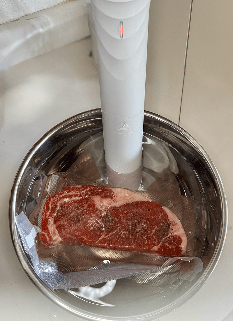 Firecracker Farm Sous Vide NY Strip Steak